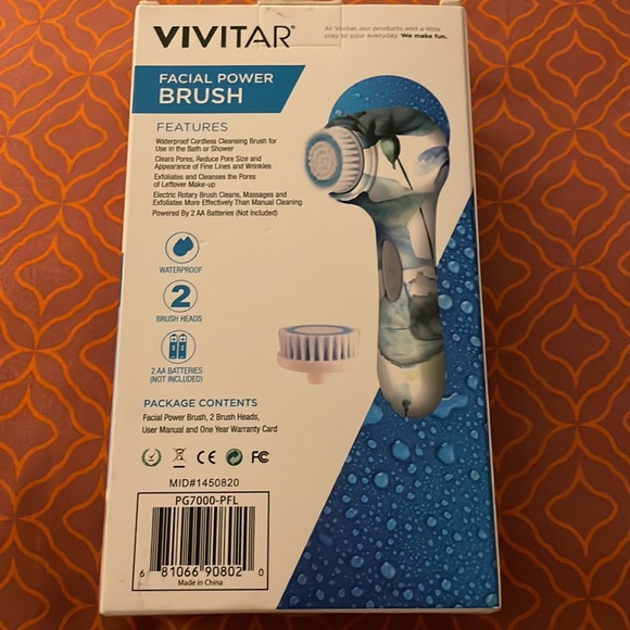 VIVITAR Simply Beautiful 🌺 Facial  Power Cleansing Brush. - Picture 3 of 5